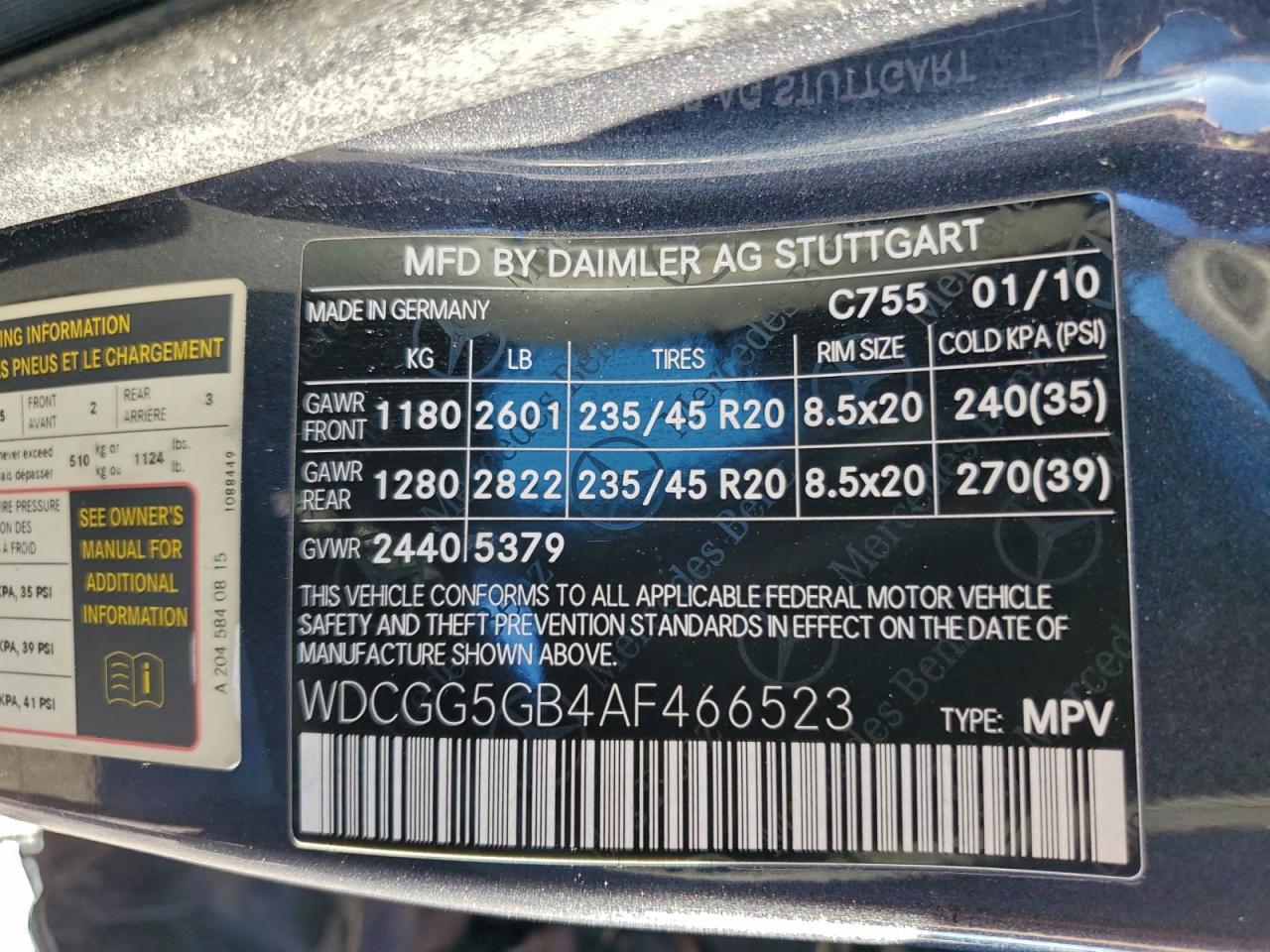 2010 MERCEDES-BENZ GLK 350 photo 12