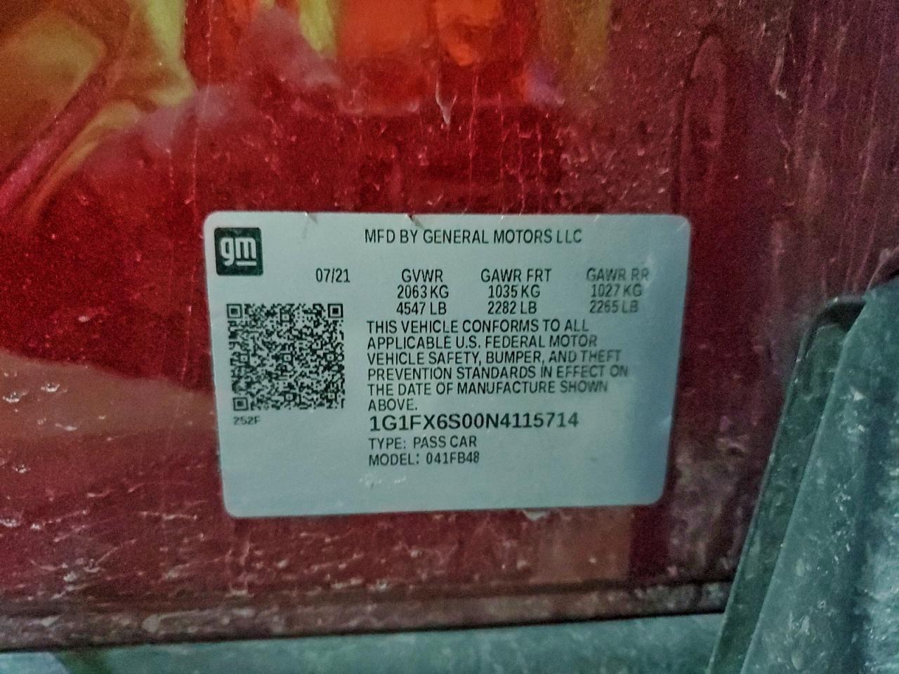 2022 CHEVROLET BOLT EV 2LT photo 13