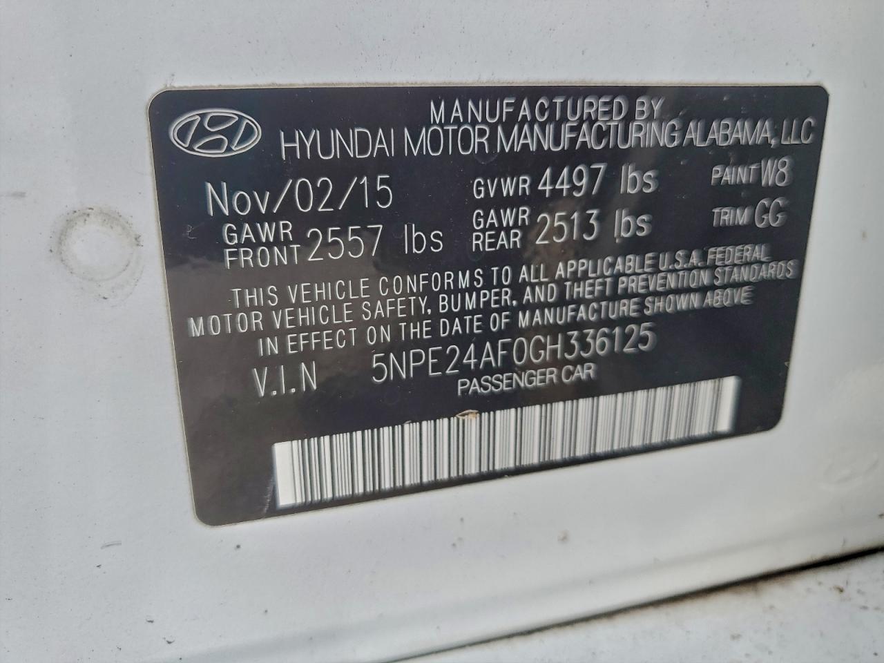2016 HYUNDAI SONATA SE photo 12