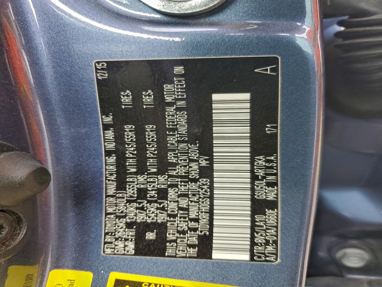 2016 TOYOTA HIGHLANDER LIMITED photo 40