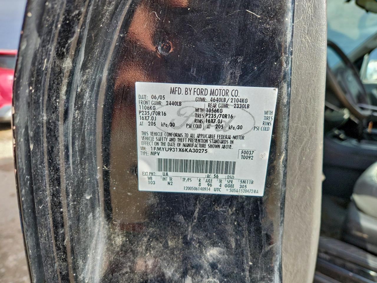 2006 FORD ESCAPE XLT photo 25
