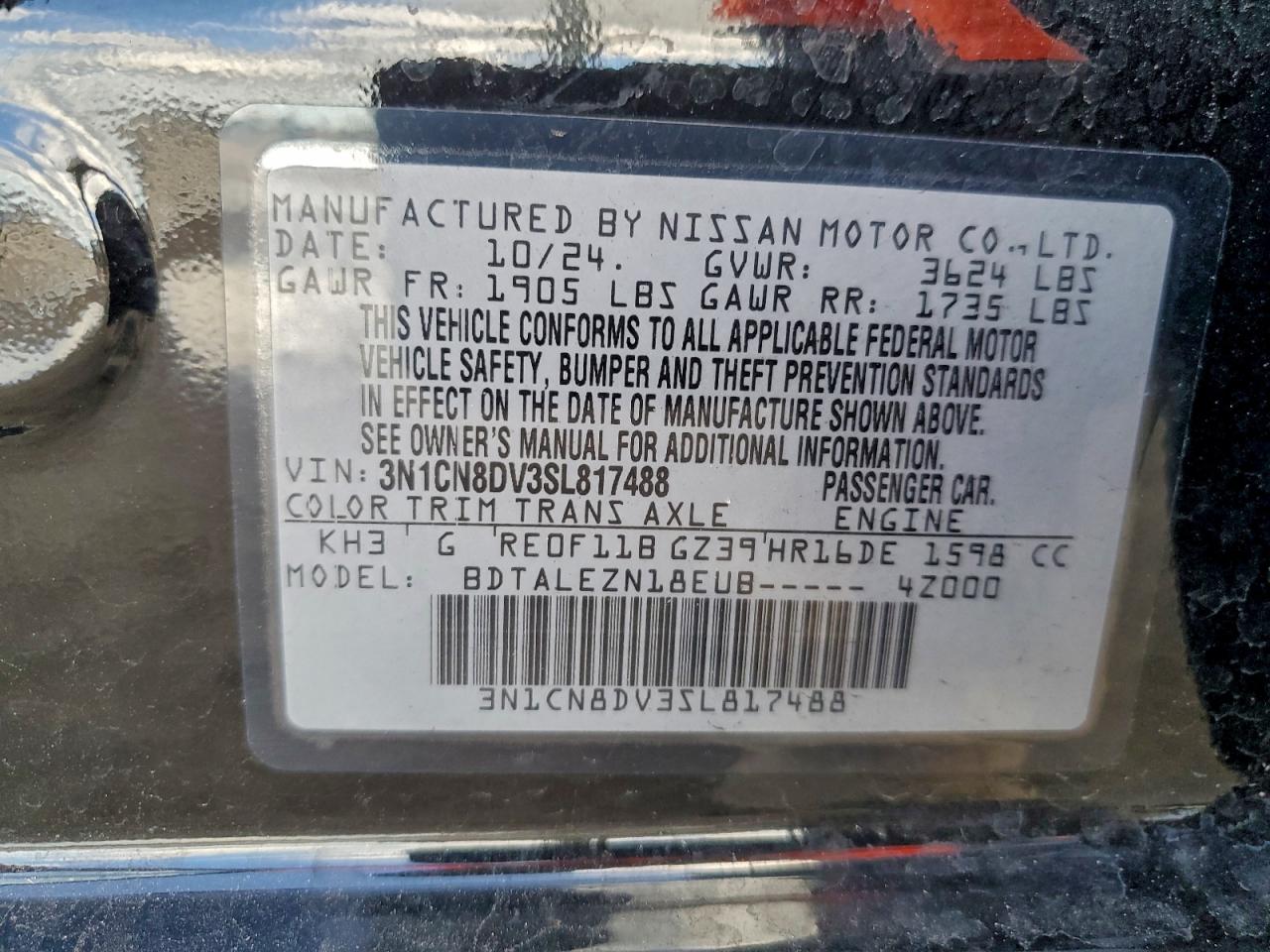 2025 NISSAN VERSA S photo 25