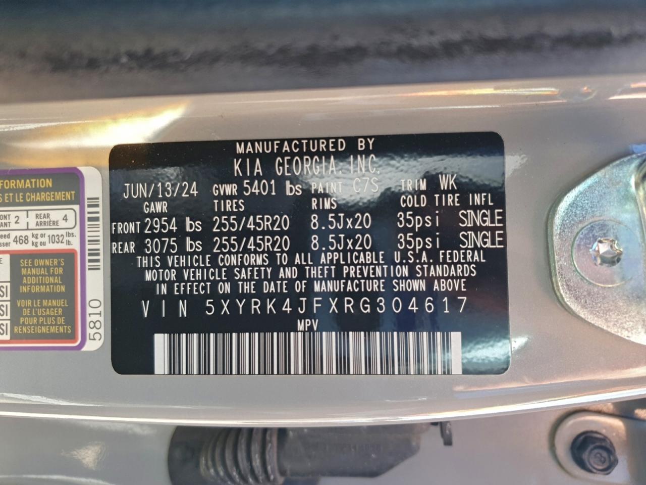 2024 KIA SORENTO SX photo 14