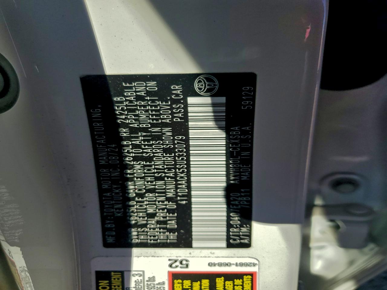 2025 TOYOTA CAMRY XSE photo 34