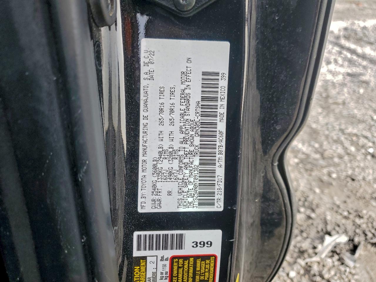 2022 TOYOTA TACOMA ACCESS CAB photo 34
