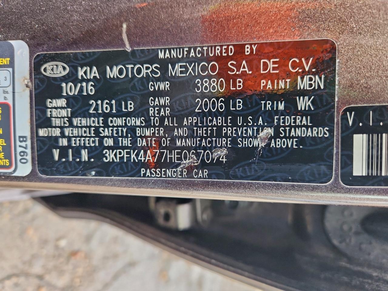 2017 KIA FORTE LX photo 34