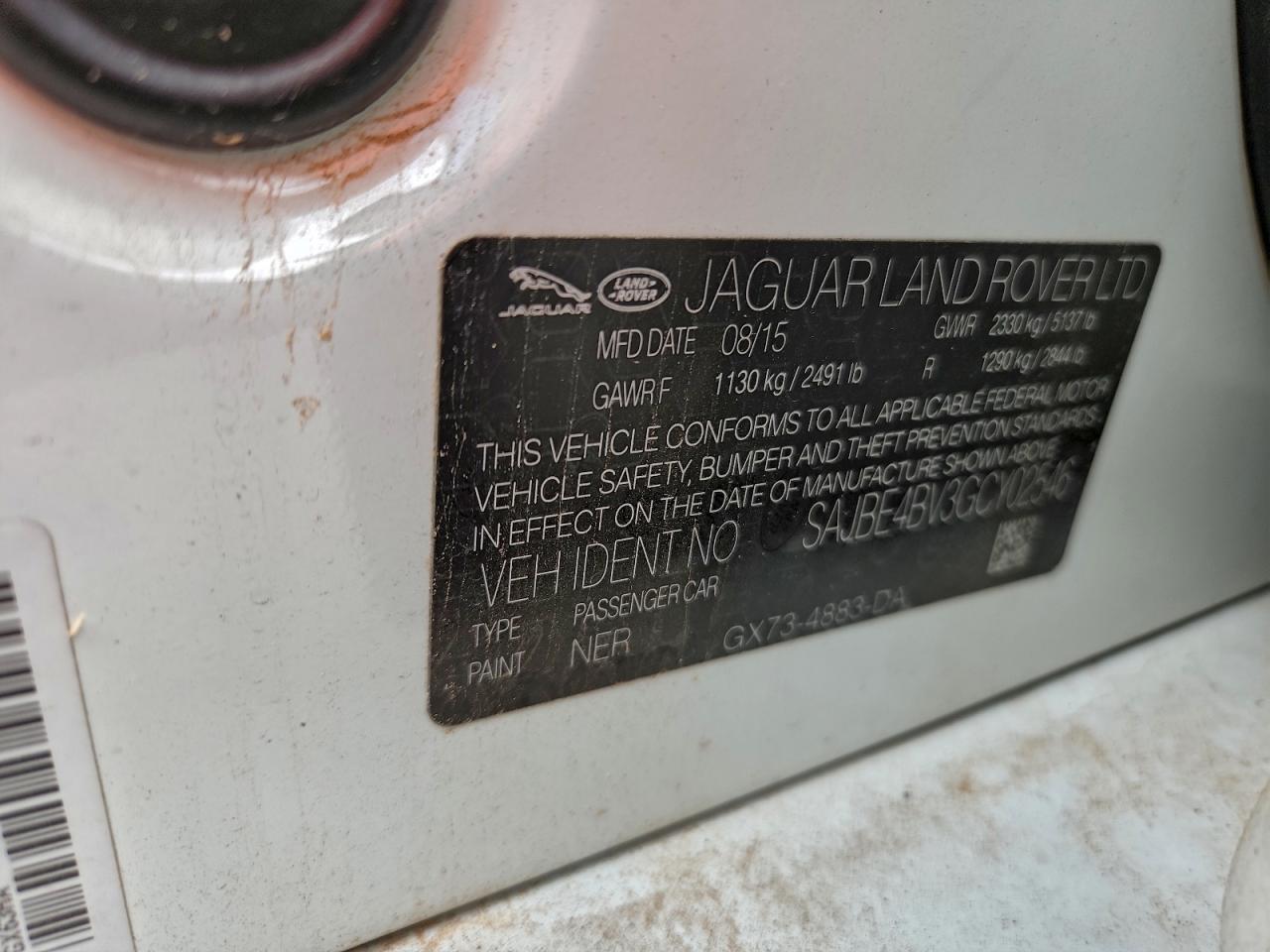 2016 JAGUAR XF PRESTIGE photo 12
