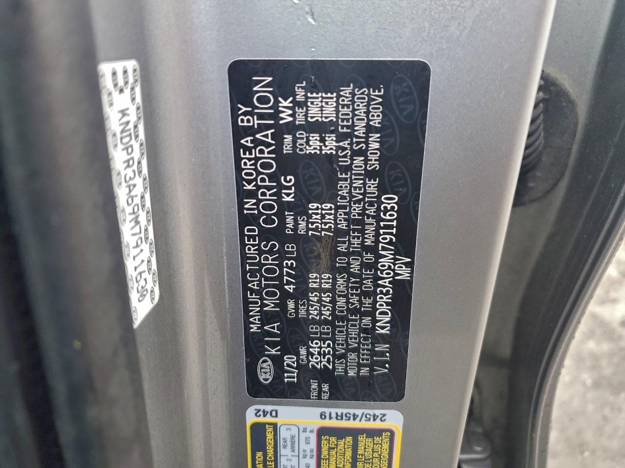 2021 KIA SPORTAGE SX photo 13