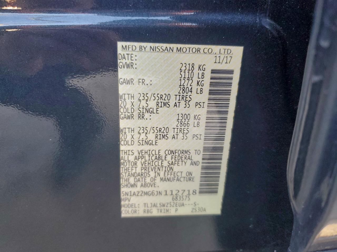 2018 NISSAN MURANO S photo 14