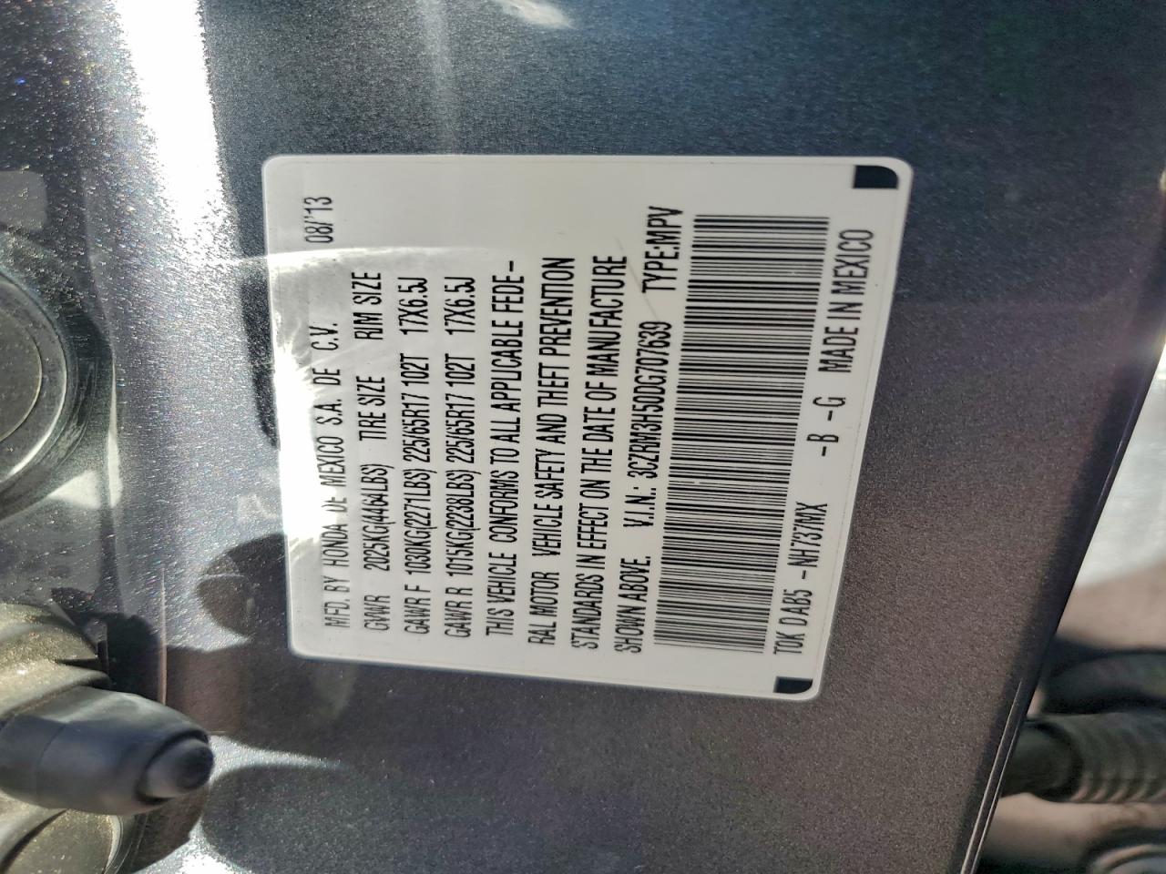 2013 HONDA CR-V EX photo 12