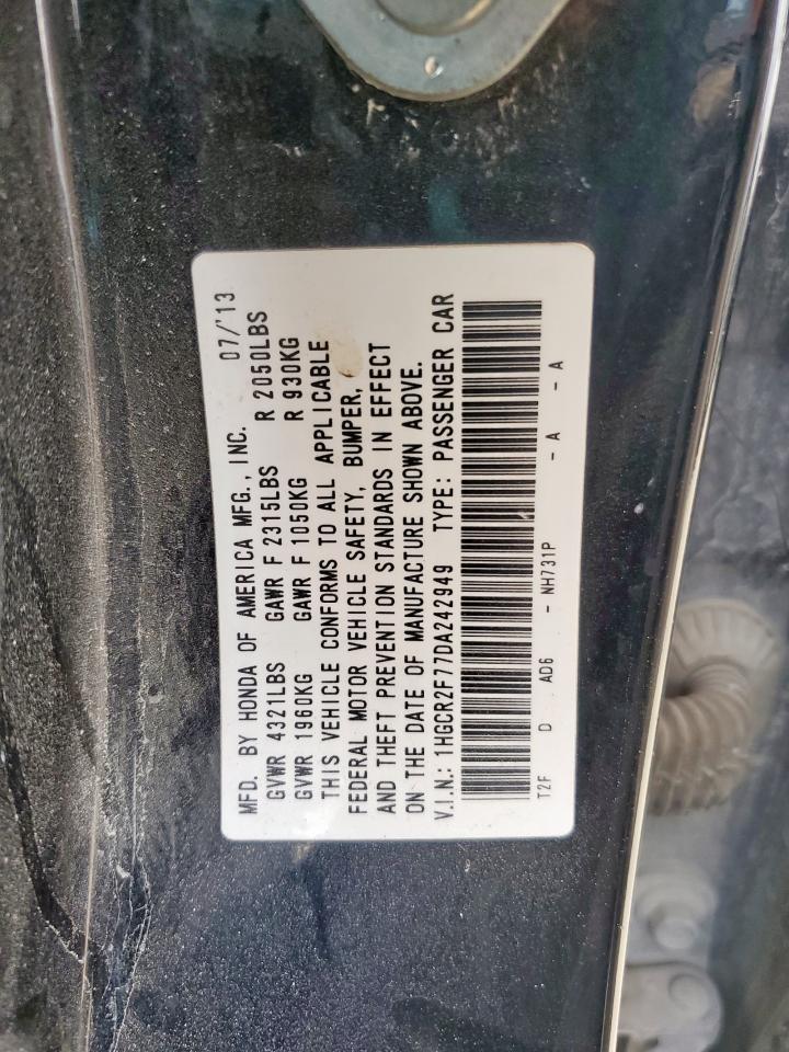 2013 HONDA ACCORD EX photo 12