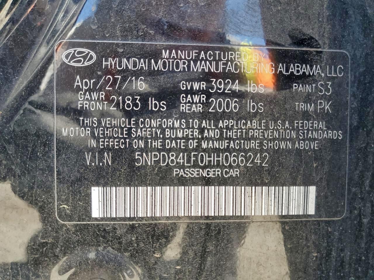 2017 HYUNDAI ELANTRA SE photo 12