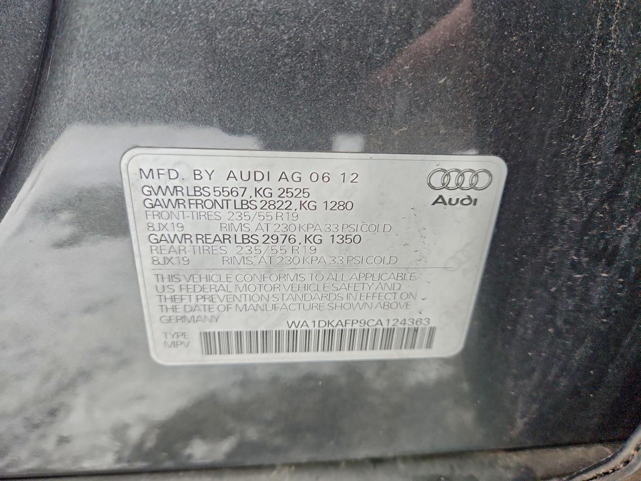 2012 AUDI Q5 PREMIUM PLUS photo 13