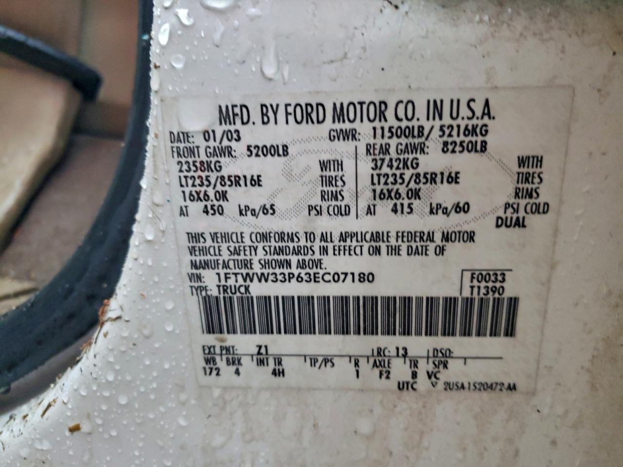 2003 FORD F350 SUPER DUTY photo 37