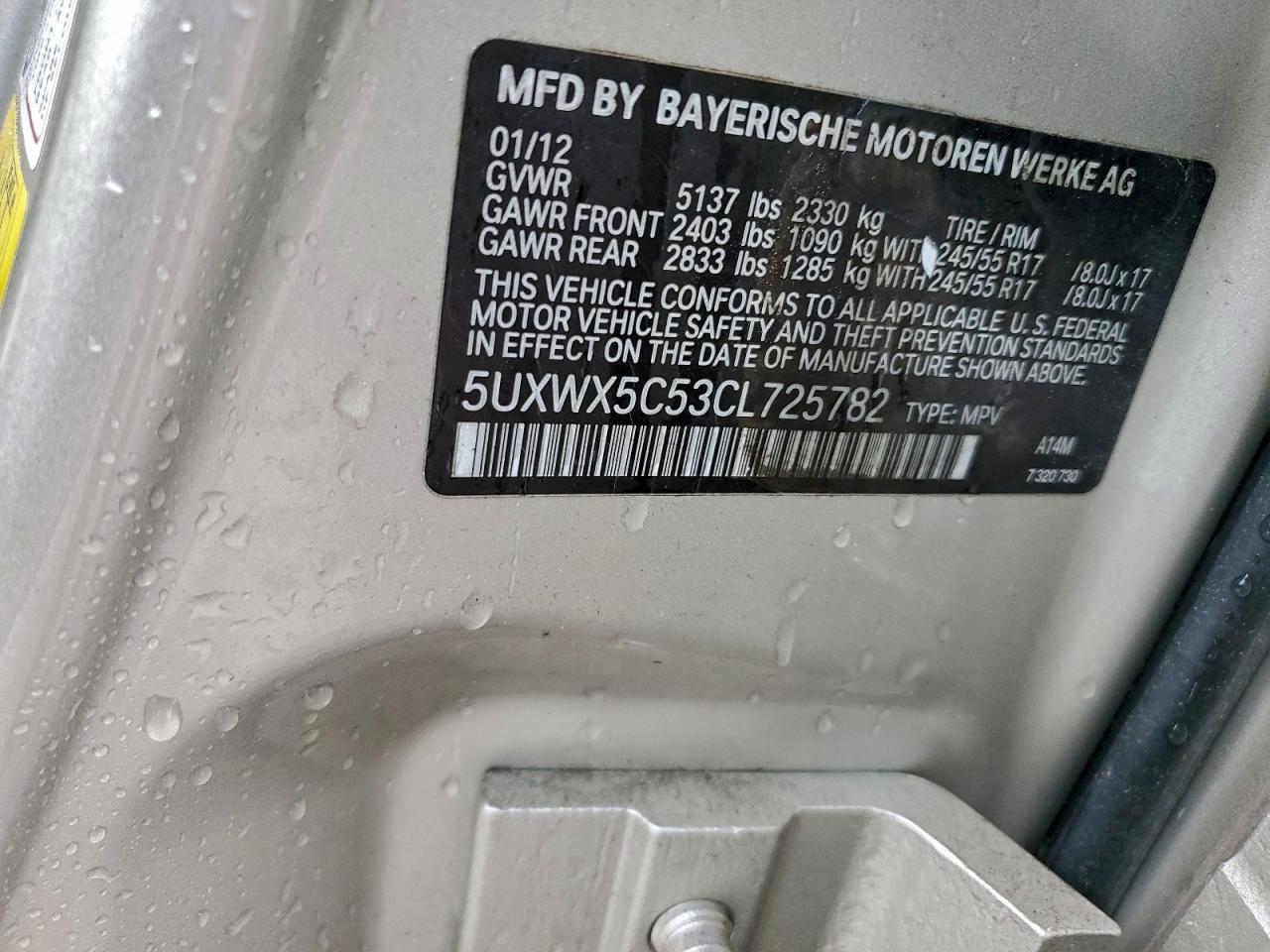 2012 BMW X3 XDRIVE28I photo 25