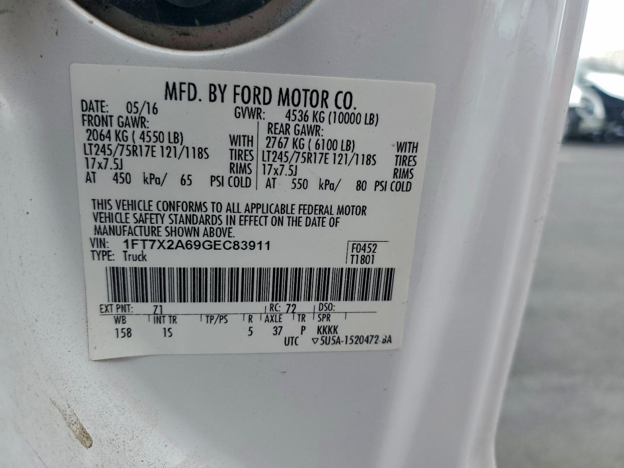 2016 FORD F250 SUPER DUTY photo 23