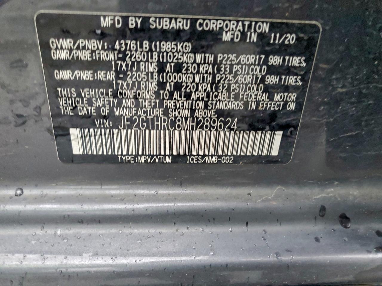 2021 SUBARU CROSSTREK SPORT photo 25