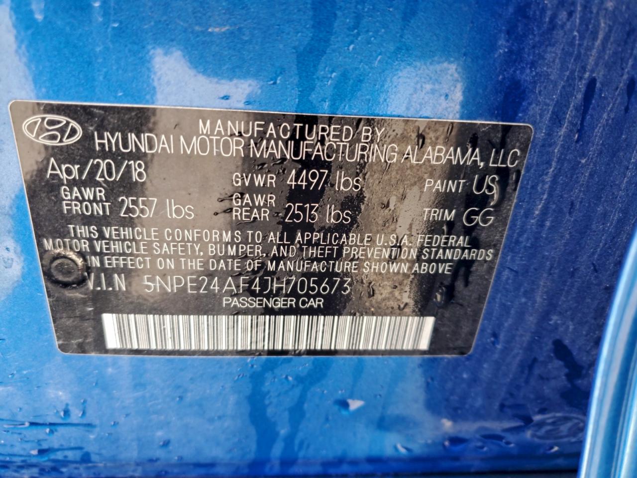 2018 HYUNDAI SONATA SE photo 12