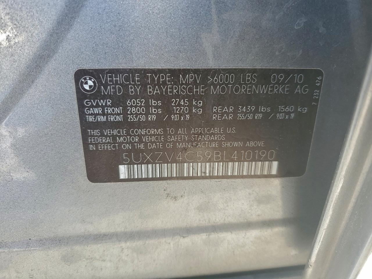 2011 BMW X5 XDRIVE35I photo 37