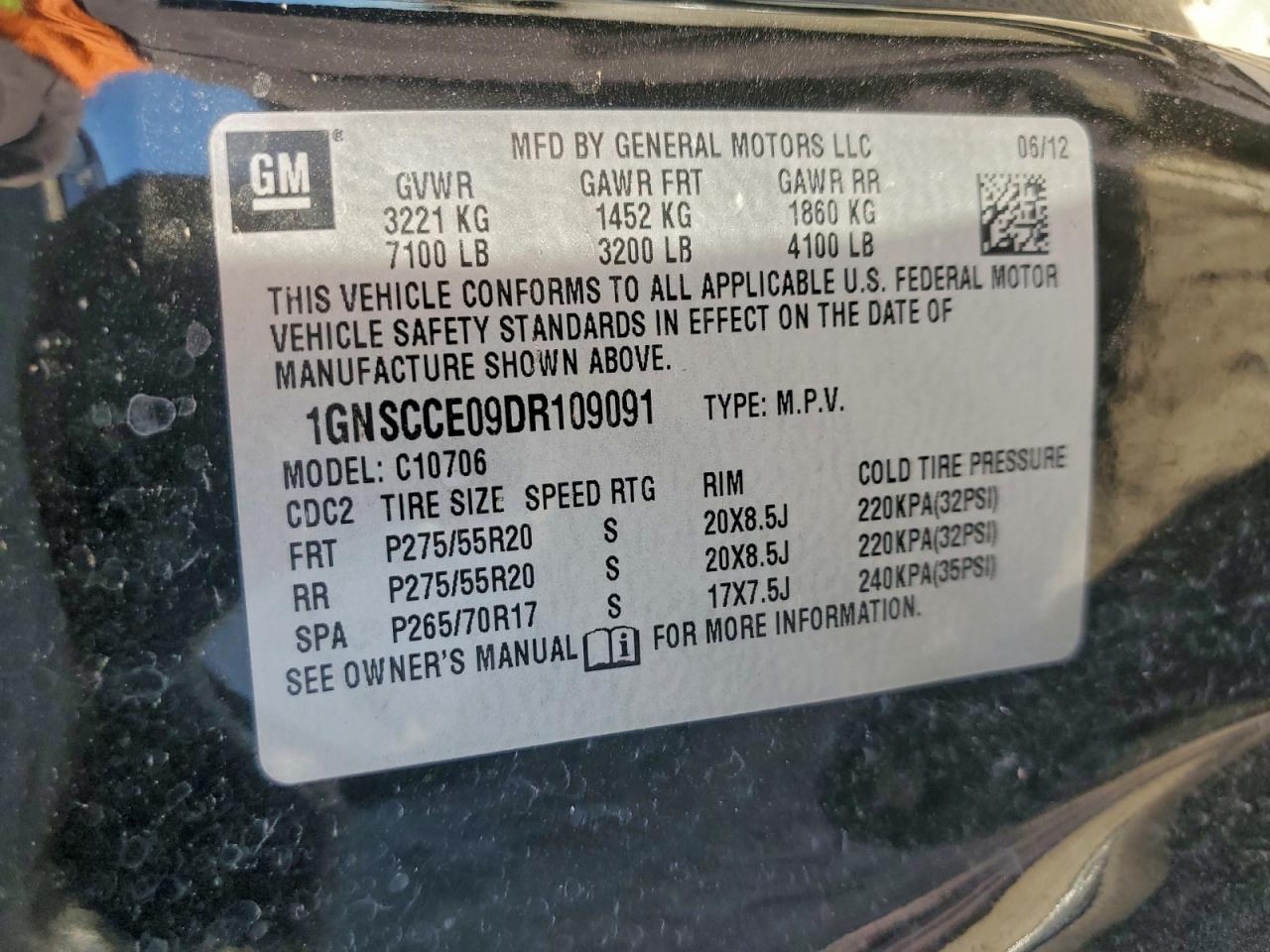 2013 CHEVROLET TAHOE C1500 LTZ photo 13