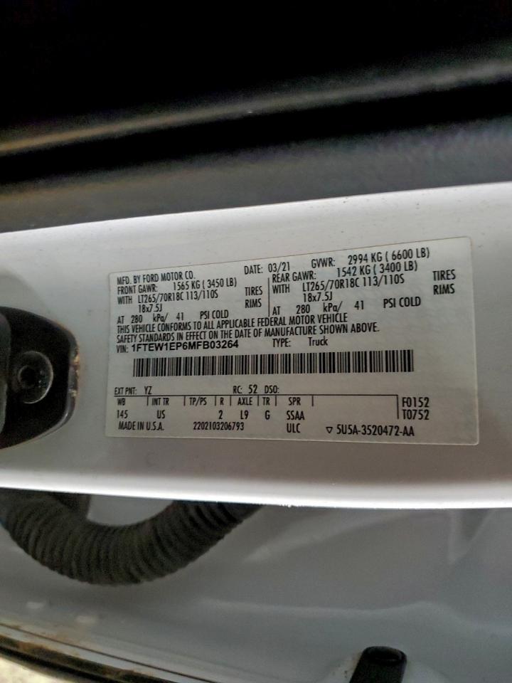 2021 FORD F150 SUPERCREW photo 12