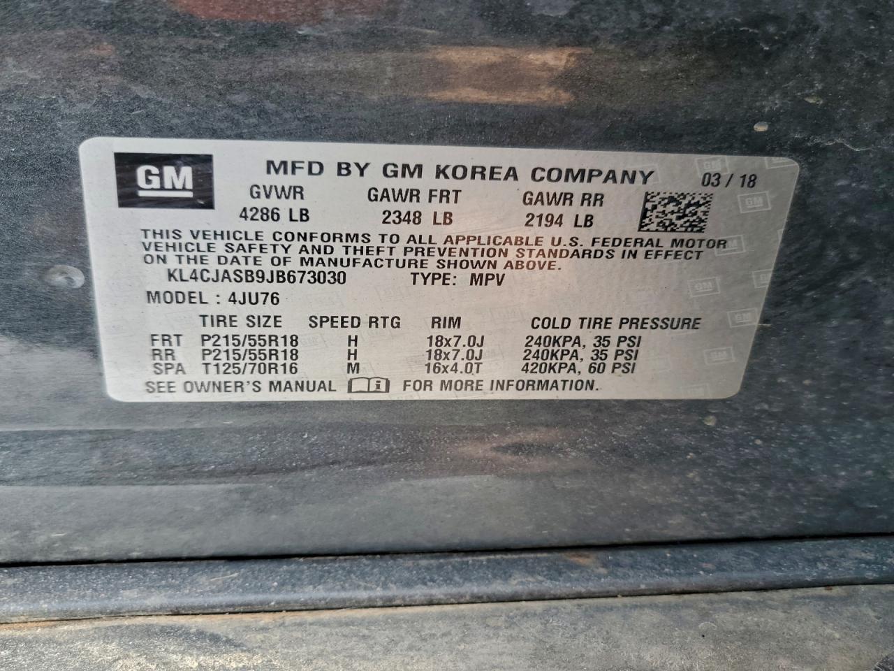 2018 BUICK ENCORE PREFERRED photo 13