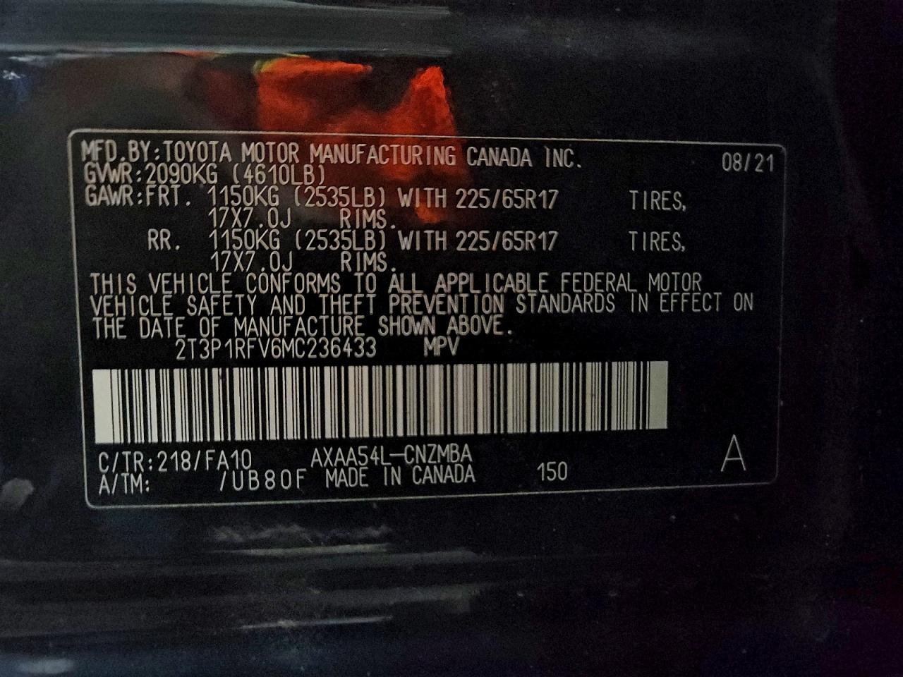 2021 TOYOTA RAV4 XLE photo 14