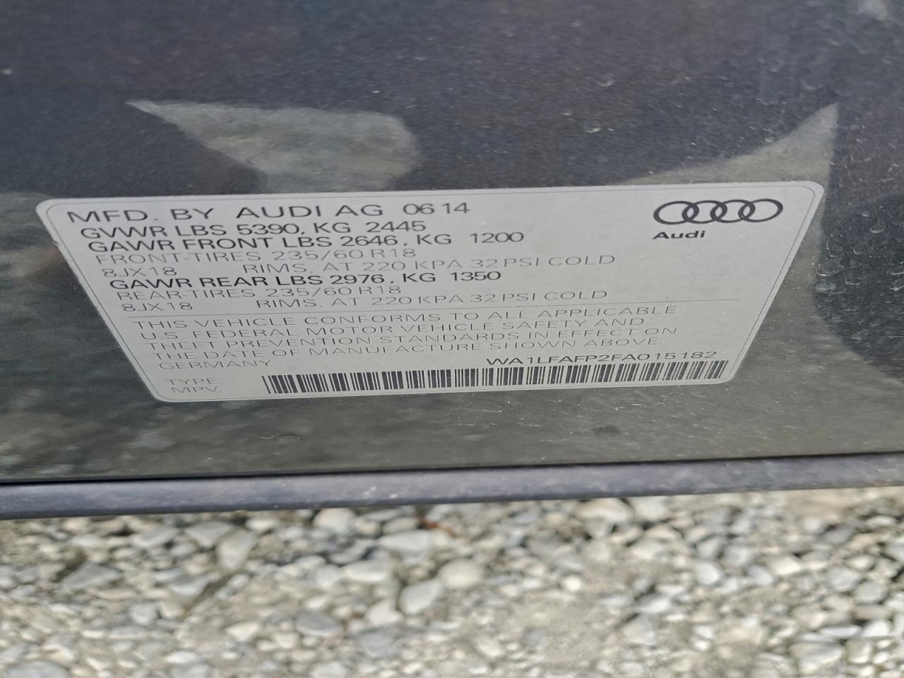 2015 AUDI Q5 PREMIUM PLUS photo 13