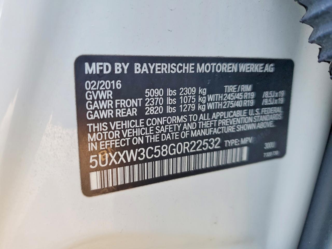 2016 BMW X4 XDRIVE28I photo 13
