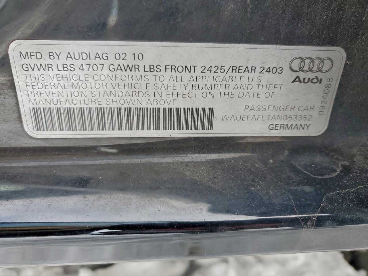 2010 AUDI A4 PREMIUM PLUS photo 12