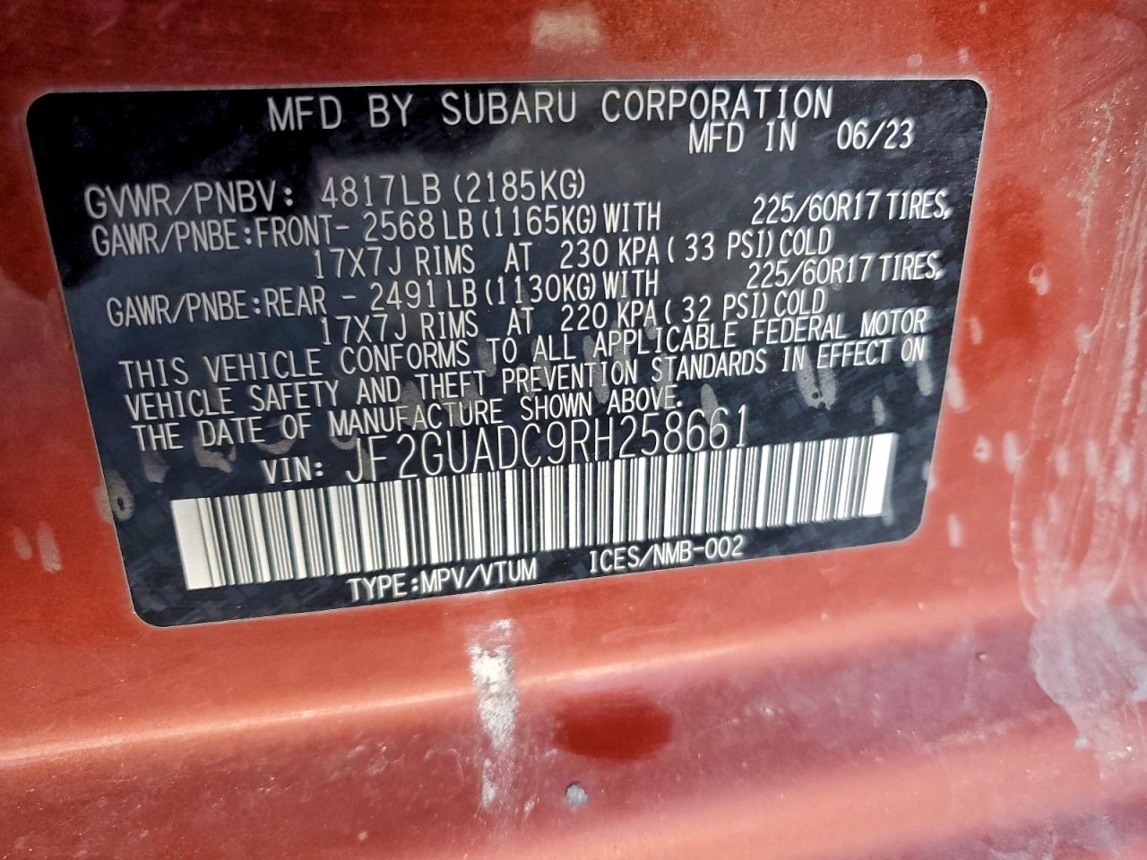 2024 SUBARU CROSSTREK PREMIUM photo 27