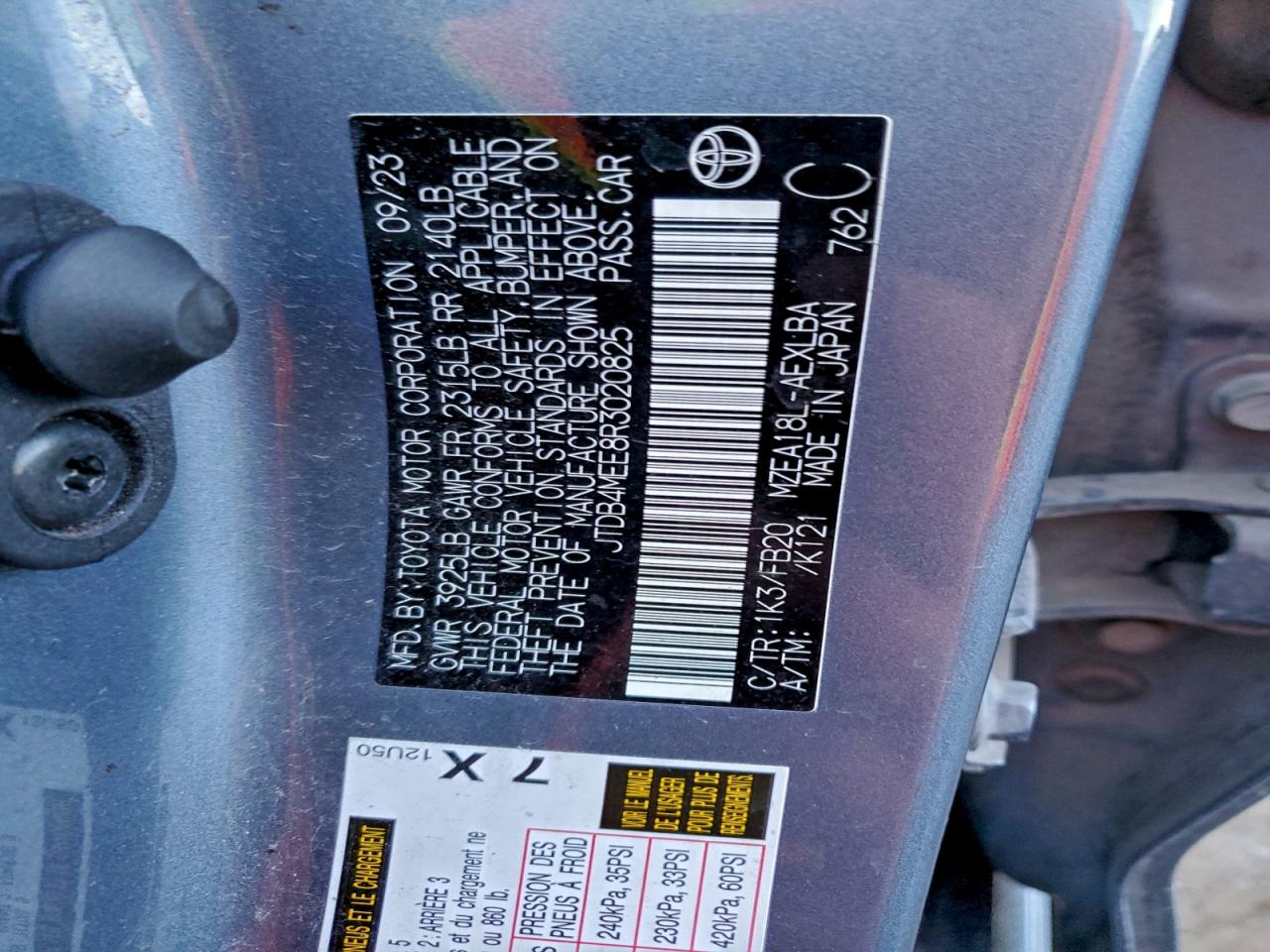 2024 TOYOTA COROLLA LE photo 13