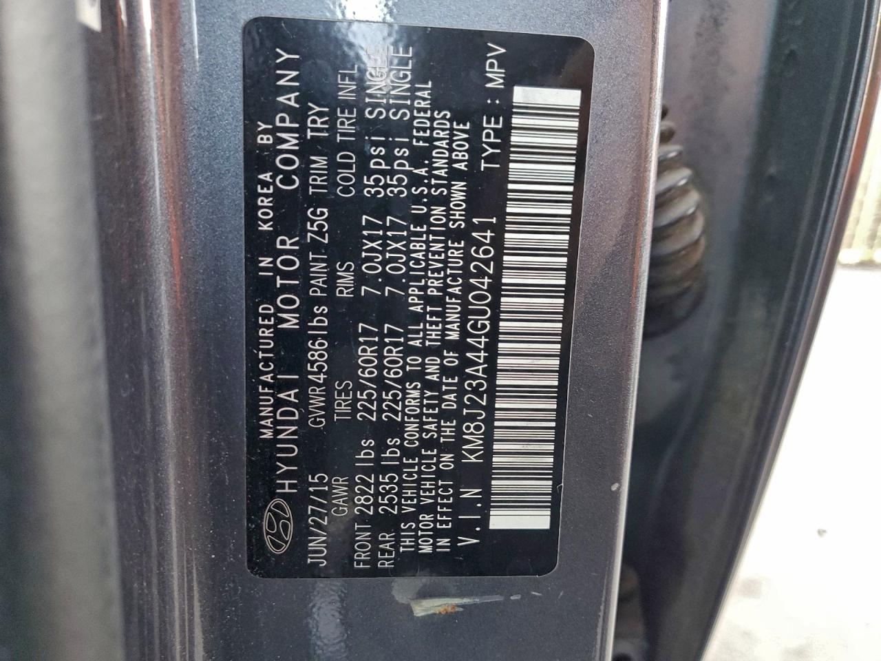 2016 HYUNDAI TUCSON SE photo 13