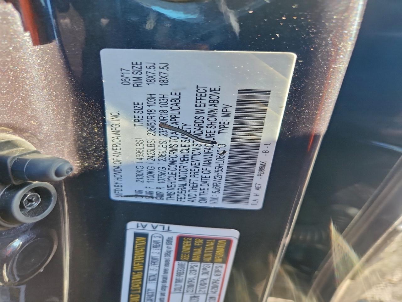 2017 HONDA CR-V EX photo 14