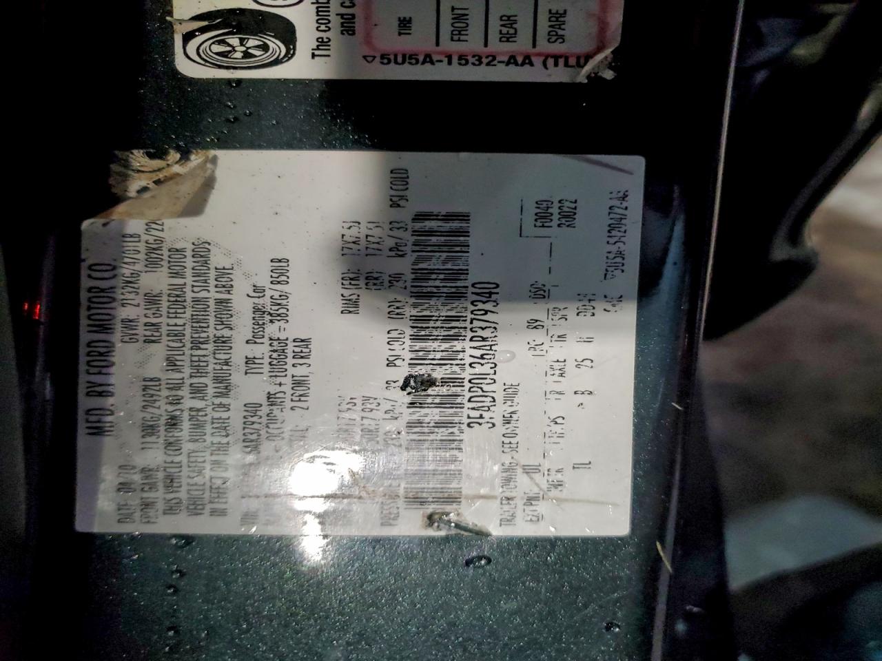 2010 FORD FUSION HYBRID photo 13