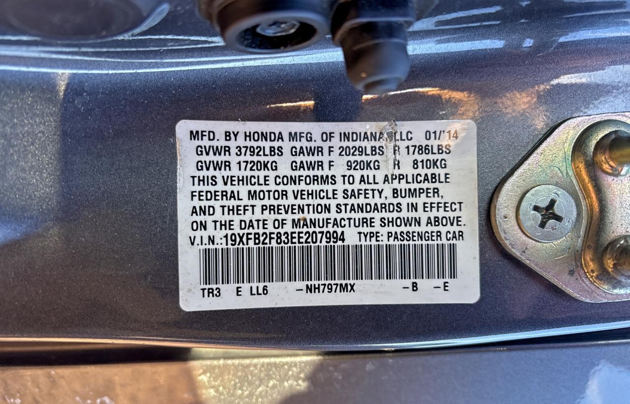 2014 HONDA CIVIC EX photo 10