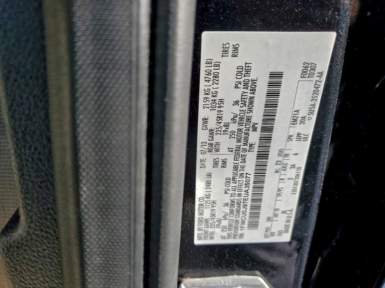 2014 FORD ESCAPE TITANIUM photo 13