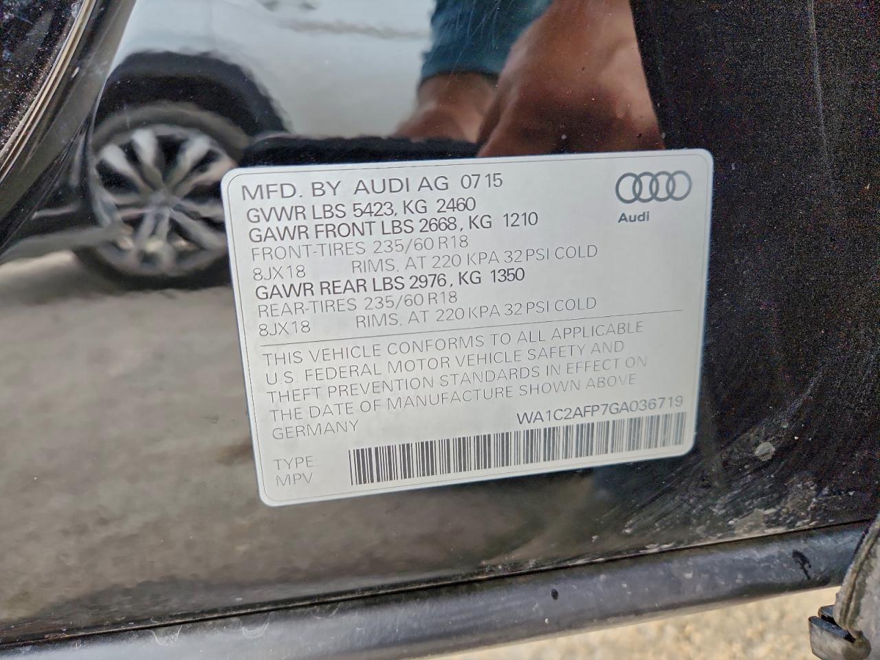 2016 AUDI Q5 PREMIUM photo 13