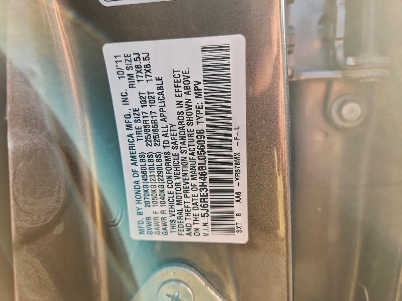 2011 HONDA CR-V SE photo 12