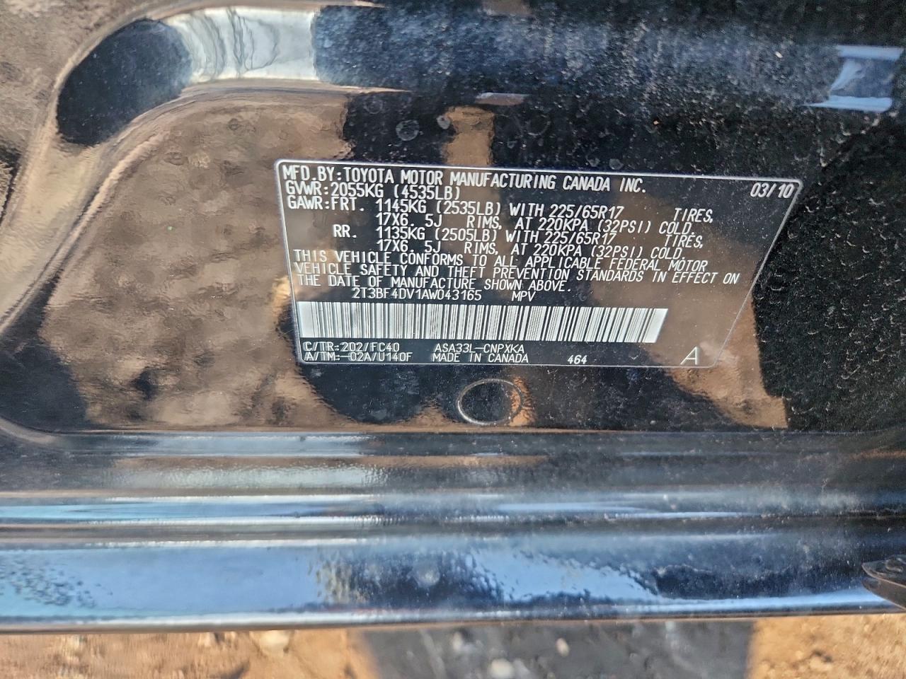 2010 TOYOTA RAV4 photo 13