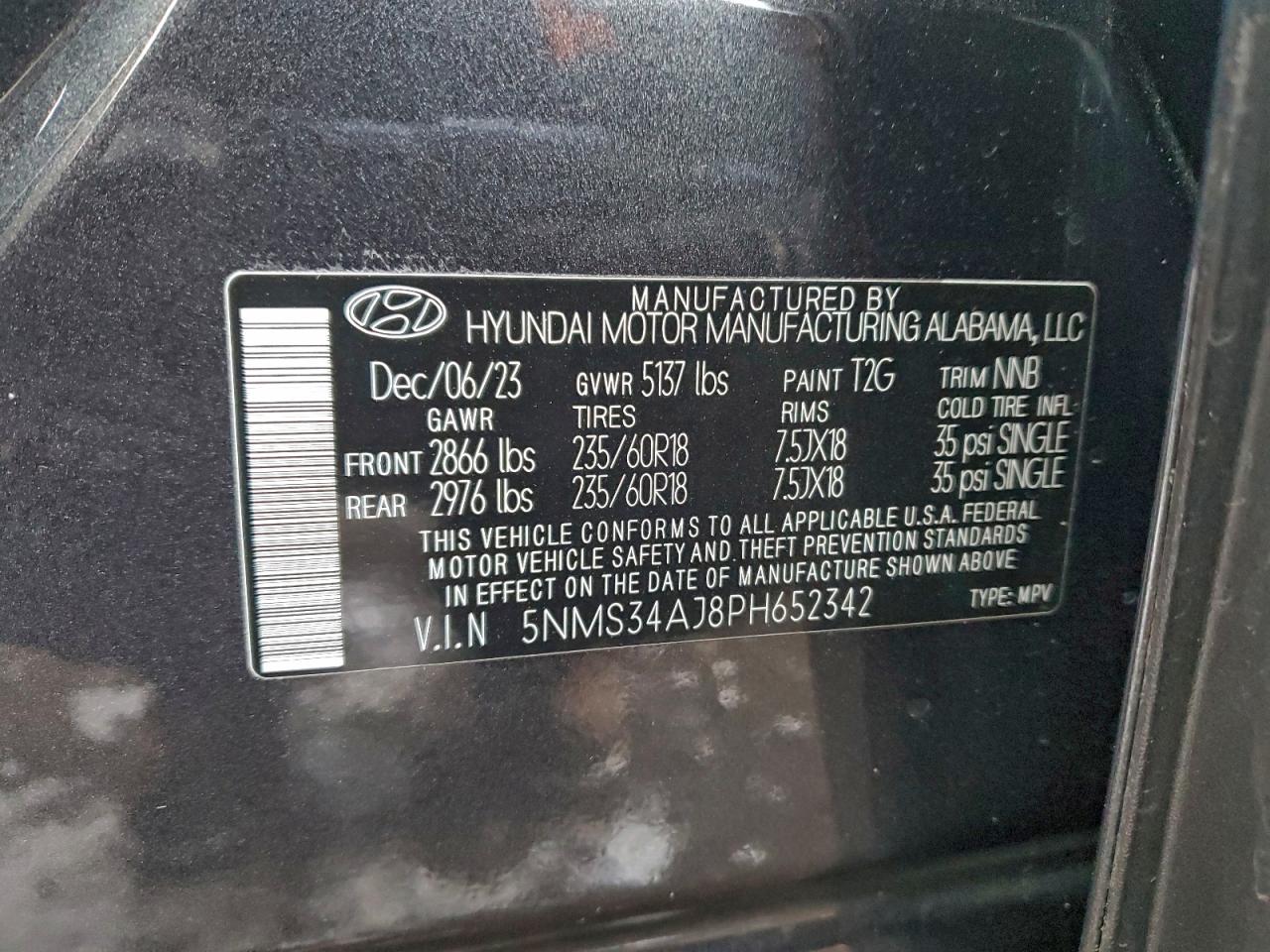 2023 HYUNDAI SANTA FE SEL PREMIUM photo 13