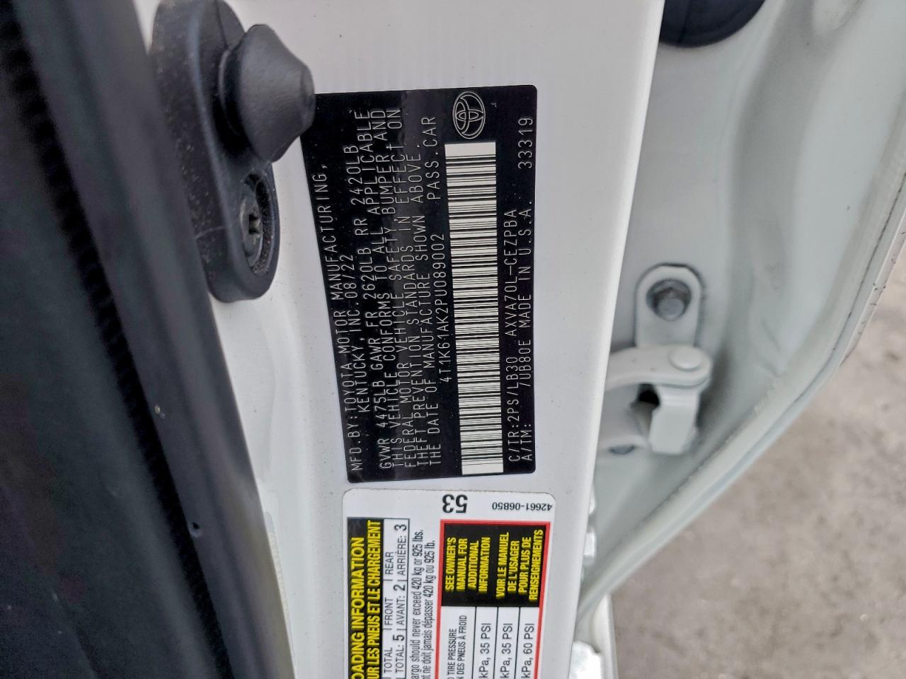 2023 TOYOTA CAMRY XSE photo 12