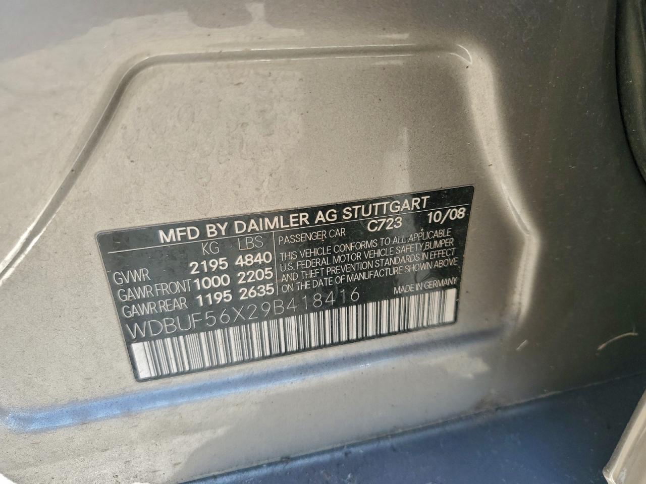 2009 MERCEDES-BENZ E 350 photo 12