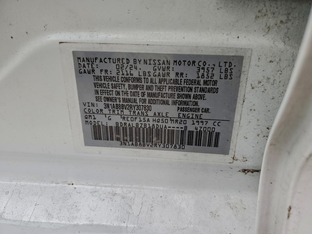 2024 NISSAN SENTRA S photo 12
