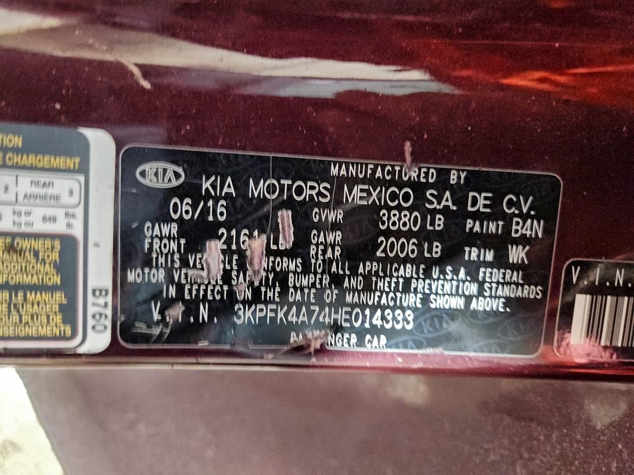2017 KIA FORTE LX photo 12
