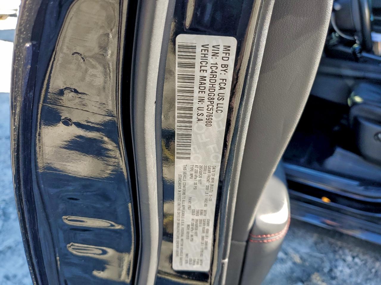 2023 DODGE DURANGO GT photo 12