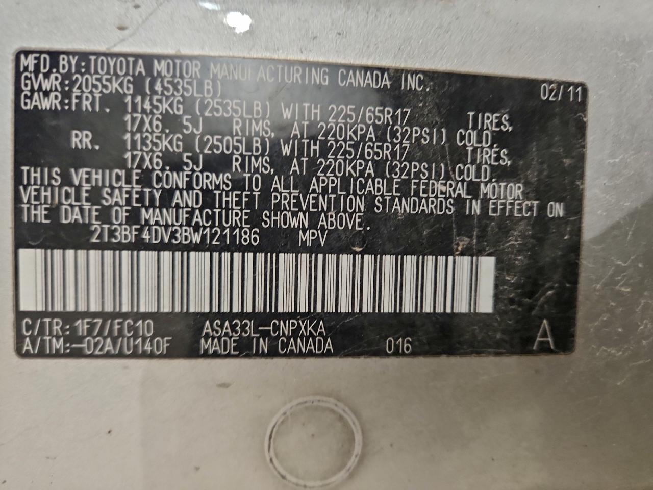 2011 TOYOTA RAV4 photo 12