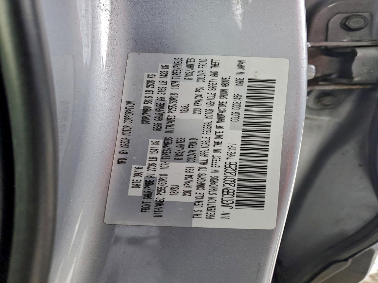 2016 MAZDA CX-9 photo 13