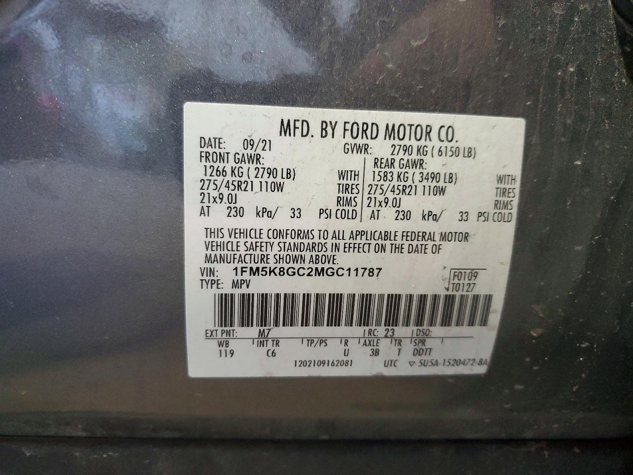 2021 FORD EXPLORER ST photo 25