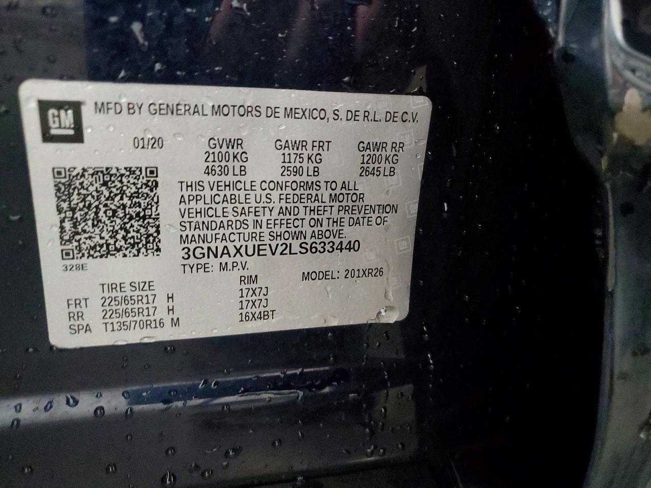 2020 CHEVROLET EQUINOX LT photo 13